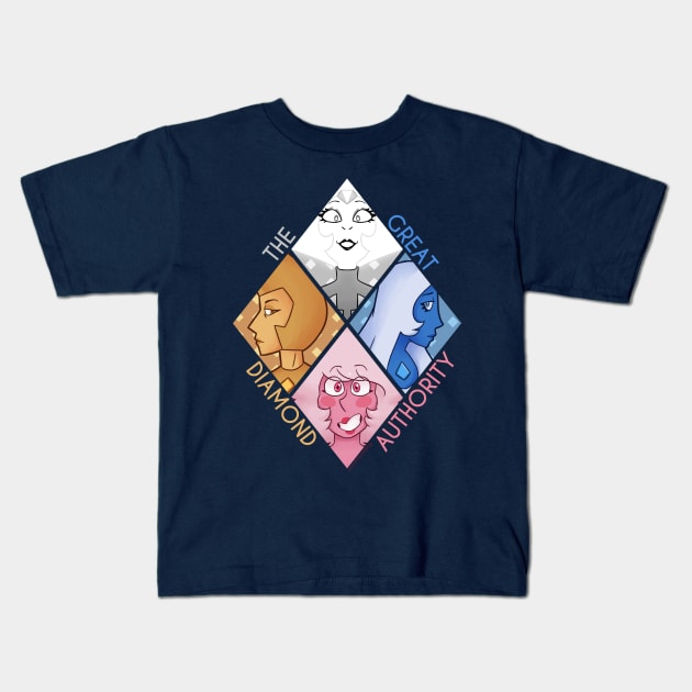 the great diamond authority Kids T-Shirt by Galaxxi